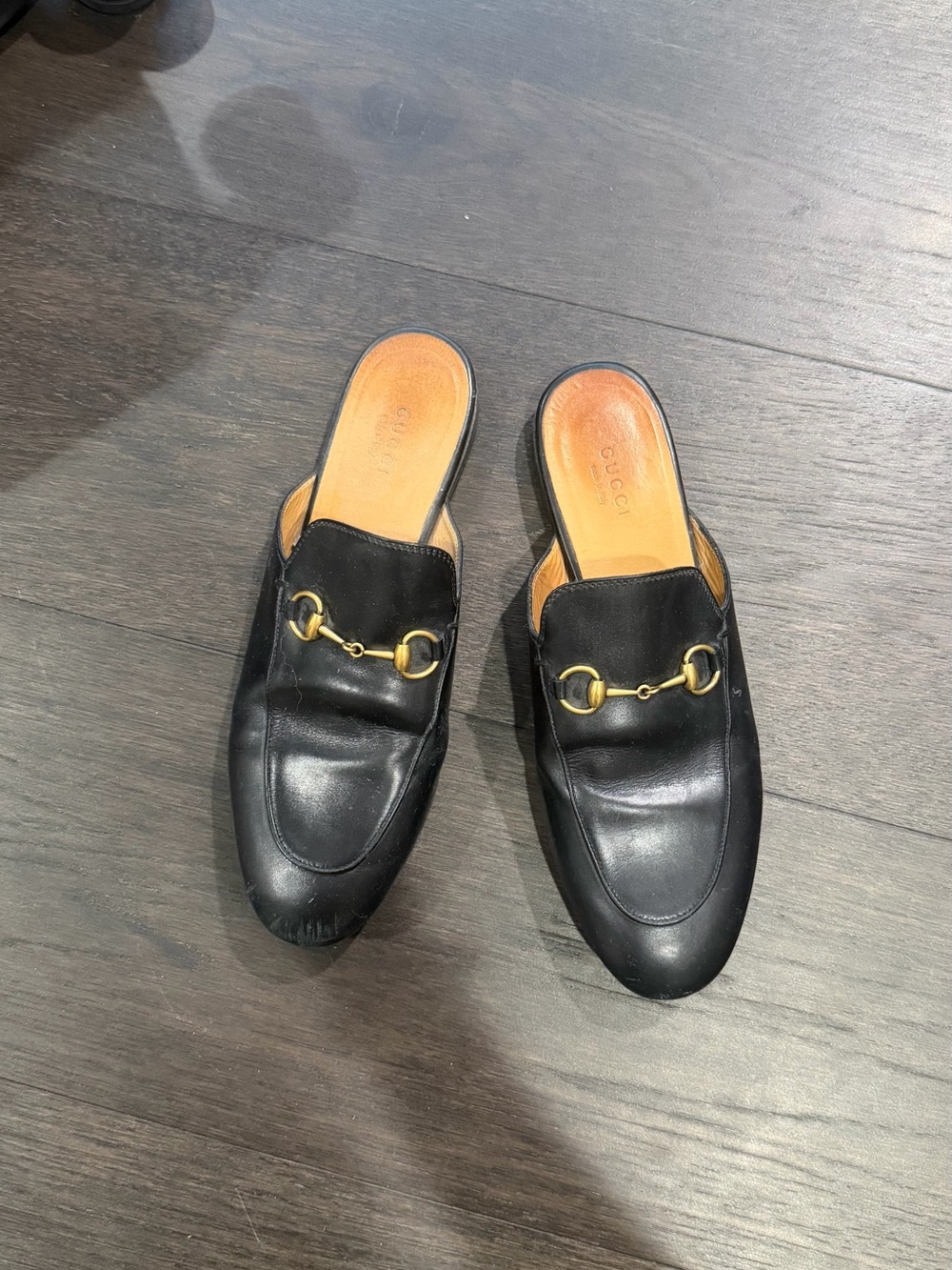 Gucci Princetown Mules Black Leather